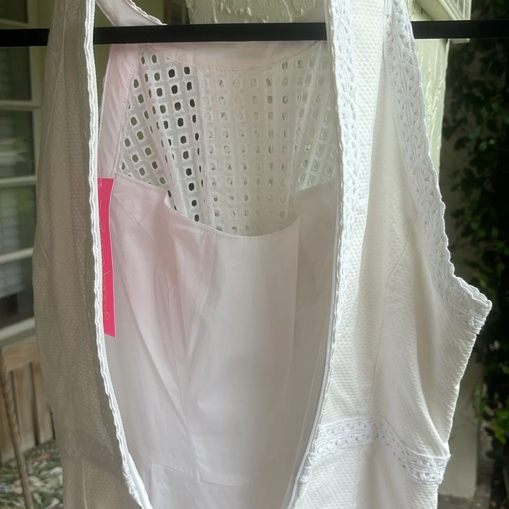 Lilly Pulitzer Charlize Stretch shift-12-white - Picture 12 of 15